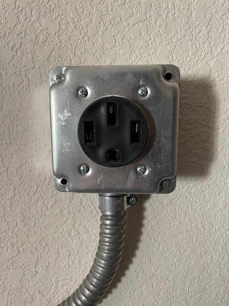 NEMA 14-50 outlet installed for Electrical Panel Upgrade in Boulder Creek